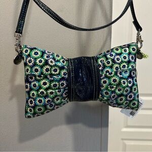 Floral Blue and Green Women's Bag
